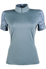 2022 HKM Womens Monaco Style Short Sleeve Functional Shirt 13524 - Sage